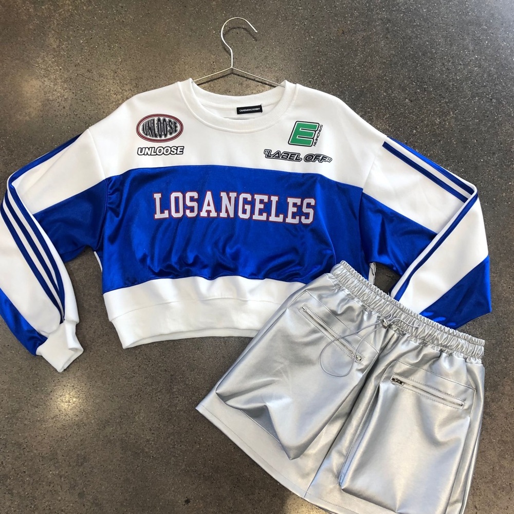 Blue and White Los Angeles Sweatshirt